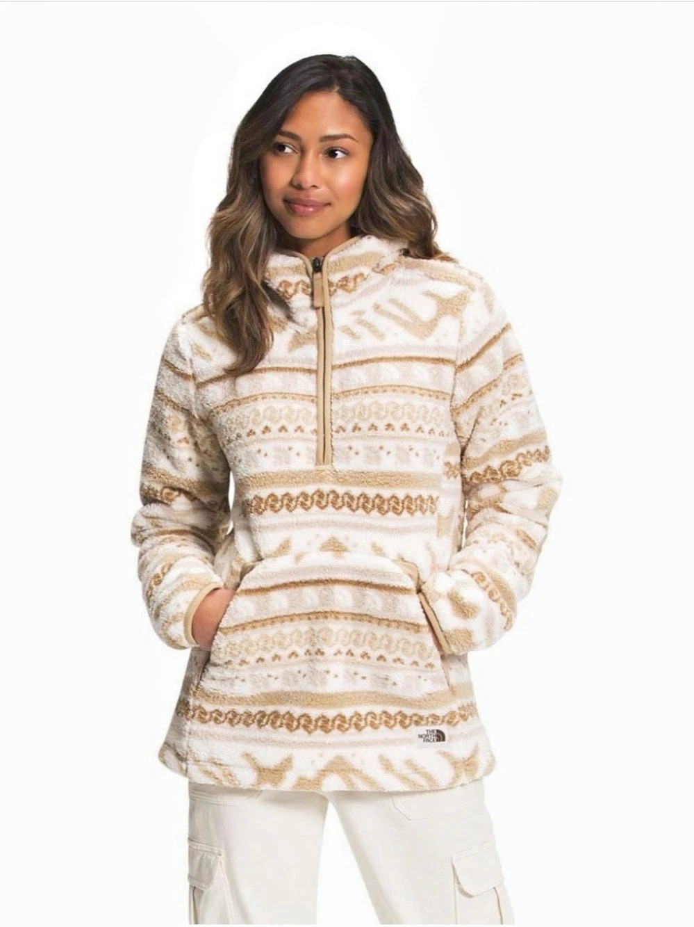 The North Face Relaxed Fit Printed Campshire Pullover Printed Fleece Pullover